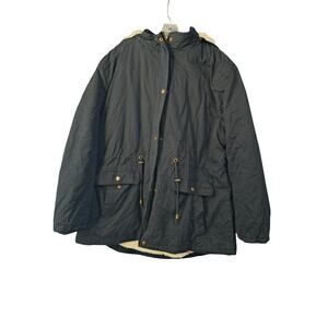 SOULARGE Black Faux Fur Heavy Winter Jacket 2X